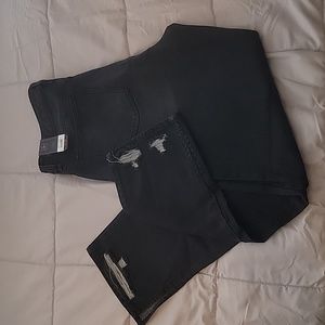 No Boundries Super High Rise Straight Black Jeans